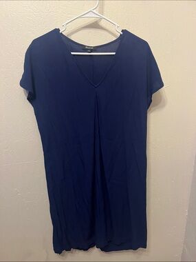 Madewell Navy V-Neck Short Sleeve Tunic